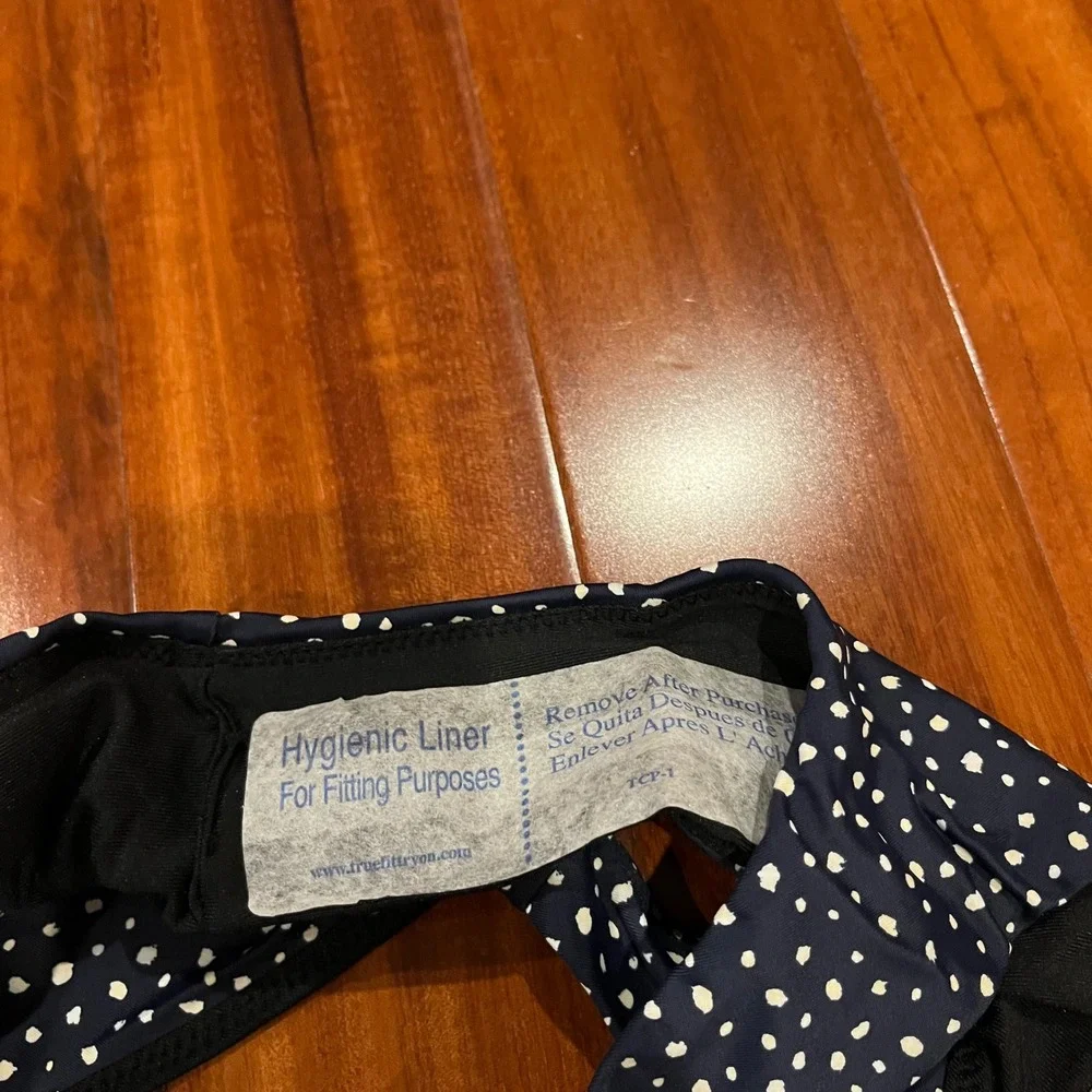 JCrew XXS Bikini Swim‎ Bottom Navy Blue White Polka Dot BH535 New NWT Size 2XS